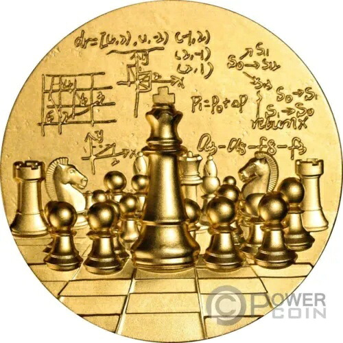 インターナショナル チェス 金メッキ 2 オンス シルバー コイン 2000 フラン カメルーン 2024