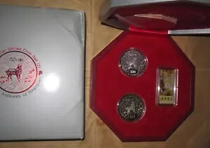 2003年 シンガポール Yr.GOAT プルーフ銀貨 COA&BOX付きセット