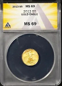 2013 $5 ゴールド イーグル MS 69 ANACS # 7625699 + ボーナス