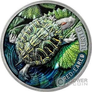 赤耳亀 2 オンス銀貨 2$ ニウエ 2024
