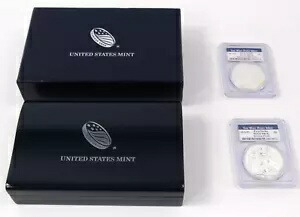 2013 W リバース プルーフおよび強化シルバー イーグル PCGS PR70 MS70 FS ウエスト ポイント セット
