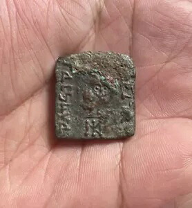 バクトリア、インド・ギリシャ王国。アルケビオス 紀元前90～80年頃。 AE11.10グラム｜WORLD RESOURCE【KING店】