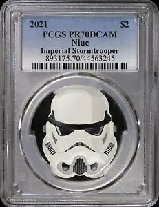 2021 $2 ニウエ 1 オンス シルバー インペリアル ストームトルーパー PCGS PR 70 DCAM |ディープカメオ