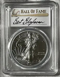 2021 $1 PCGS MS70Silver Eagle - Type 1 発行初日 Bert Blyleven 署名 ?