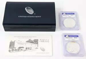 2013 W リバース プルーフ & 強化シルバー イーグル PCGS PR70 DCAM MS70 ウエスト ポイント セット