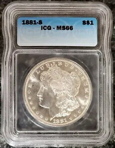 1881-S モーガン シルバー ダラー ICG MS-66 143,550円