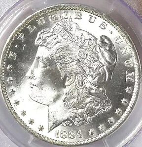 1884-O $1 MS64 PCGS-PQ - ブラスト ホワイト - モーガン ドル