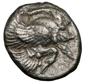 イオニア クラゾメナエ 紀元前 5 世紀、ディオボル ギリシャ ゴルゴン イノシシ銀貨、NGC Ch VF｜WORLD RESOURCE【KING店】