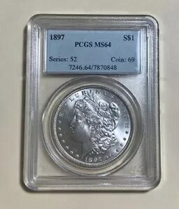 1897 PCGS MS64 モーガン シルバー ドル 1 ドル コイン フィラデルフィア｜WORLD RESOURCE【KING店】