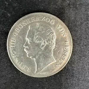 1854 ヘッセン州 ダルムシュタット グルデン ドイツ連邦共和国 2 州 KM329｜WORLD RESOURCE【KING店】 146,850円
