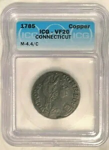1785 コネチカット コッパー メイルド バスト 右 ICG VF20 : M-4.4/C ミラー 4.4-C 希少｜WORLD RESOURCE【KING店】