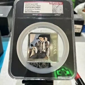 ミラー付きハーレクイン ピカソ銀貨 50ユーロ スペイン 2023 029 シリアル PF69UC｜WORLD RESOURCE【KING店】