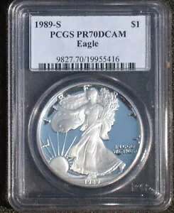 1989 S シルバー イーグル、PCGS PR70｜WORLD RESOURCE【KING店】 147,400円
