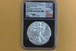 2016 W バーニッシュ シルバー イーグル NGC MS70 30 周年記念 LET EDGE Mercanti FDI｜WORLD RESOURCE【KING店】 146,850円