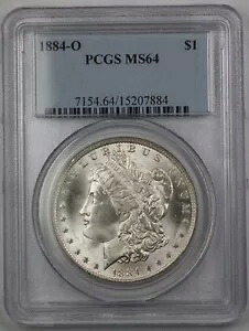 1884-O 米国モルガン シルバー 1 ドル コイン PCGS MS-64 (良品) BR3 T｜WORLD RESOURCE【KING店】