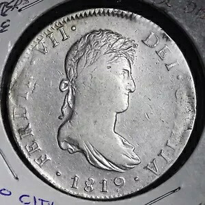 1819 MO JJ OBV メキシコ シルバー 8 レアル フェルディナンド 7 世のニート コインを 2 倍にしました! VF E750｜WORLD RESOURCE【KING店】 147,400円
