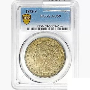 1898-S モーガン シルバー ダラー コイン PCGS AU58｜WORLD RESOURCE【KING店】 147,400円