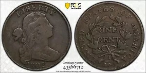 1802 ドレープ バスト ラージ セント 1c - PCGS F12 - 素敵なオリジナルの例｜WORLD RESOURCE【KING店】 146,850円
