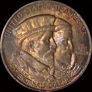 PCGS MS 65 1924 ユグノー記念シルバー ハーフダラー - キャビネットトーイング｜WORLD RESOURCE【KING店】