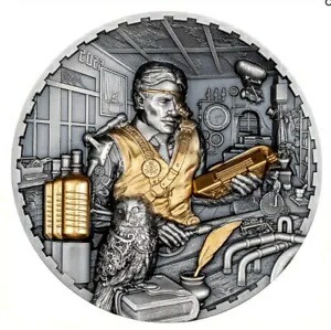 2023 クック諸島スチームパンク科学研究所 3 オンス銀貨 - 888 ミンテージ｜WORLD RESOURCE【KING店】