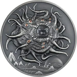 アザトース ハワード フィリップス ラヴクラフト 3 オンス シルバー コイン $20 パラオ 2023|WORLD RESOURCE【KING店】