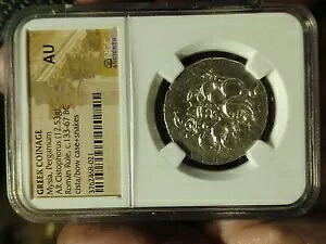 ミシア、ペルガモン。 AR シストフォラス、ローマ統治下、紀元前 133 ～ 67 年、NGC｜WORLD RESOURCE【KING店】