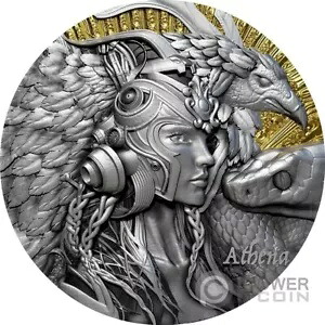 ATHENA ギリシャ神話 2 オンス シルバー コイン 2000 フラン カメルーン 2025｜WORLD RESOURCE【KING店】