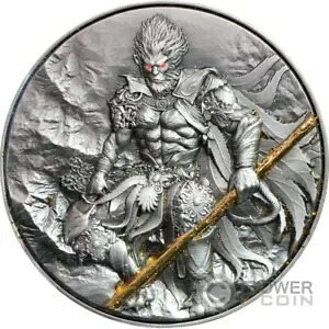 WUKONG MONKEY KING 2 オンス シルバー コイン 2000 フラン カメルーン 2025｜WORLD RESOURCE【KING店】