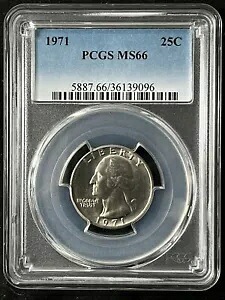 1971 25C ワシントン クォーター ドル PCGS MS66 36139096 157,300円