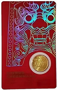 2021 1/10 クレー 韓国 RED CHIWOO CHEONWANG 1/10 オンス 金メダル。｜WORLD RESOURCE【KING店】