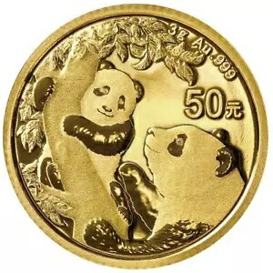 2021 中国パンダ金貨 - 地金コイン - 3 gr BU-