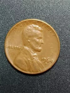 1964 D リンカーン ペニー レア ? 「L」リバティ オン エッジ エラー