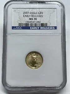2007 1/10 オンス ゴールド アメリカン イーグル MS-70 NGC (初期リリース)｜WORLD RESOURCE【KING店】