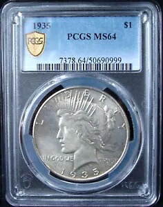 1935 平和銀ドル - PCGS MS 64 - ゴールド シールド｜WORLD RESOURCE【KING店】