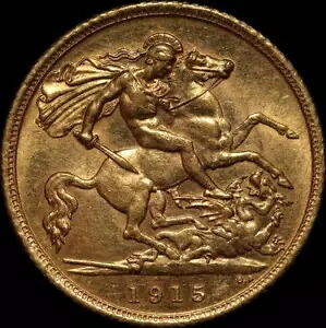 1915年 シドニー ジョージ5世 叔父に関するハーフソブリン｜WORLD RESOURCE【KING店】