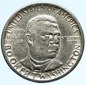 1946年 P BOOKER T. ワシントン記念 シルバー ハーフダラー 50 セント コイン i97415｜WORLD RESOURCE【KING店】