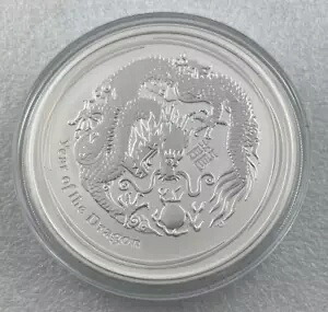 2012 イヤー オブ ザ ドラゴン パース ミント 5 オンス 999 シルバー 未流通 $8 コイン｜WORLD RESOURCE【KING店】