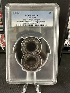 2018 フィギュア エイト ドラゴン アンティーク 2オンス シルバー $2 コイン PCGS MS70 FDOI オーストラリア｜WORLD RESOURCE【KING店】 179,300円