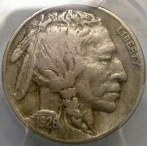 1926 S バッファロー インディアン ヘッド ニッケル アピール フルホーン 希少キー デイト PCGS VF 30|WORLD RESOURCE【KING店】