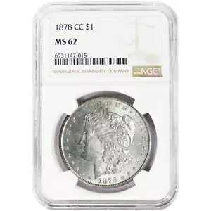 1878-CC モーガン シルバー ダラー キー デート NGC MS62｜WORLD RESOURCE【KING店】