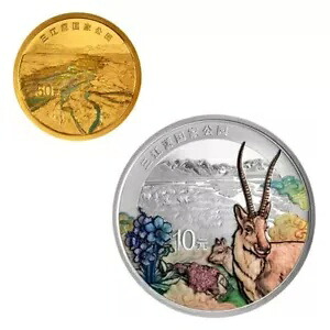 2023 中国 50+10 元 三江源国立公園 金貨&銀貨 3g+30g|WORLD RESOURCE【KING店】