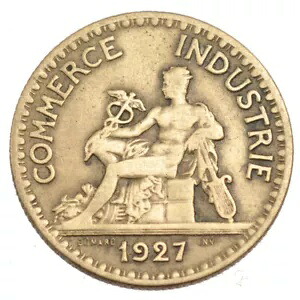 [#58338] コイン、フランス、シャンブル ド コマース、2 フラン、1927 年、VF、アルミニウム ブロ、ニュージーランド｜WORLD RESOURCE【KING店】 179,300円