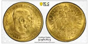 1912 オーストリア 10 コロナ ゴールド リストライク PCGS MS66｜WORLD RESOURCE【KING店】