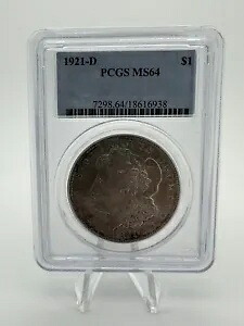 1921 D モーガン シルバー ダラー PCGS MS-64。｜WORLD RESOURCE【KING店】