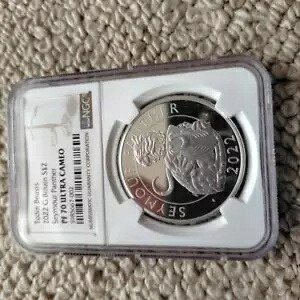 英国王立造幣局 2022 シーモア パンサー 1オンス プルーフ銀貨
