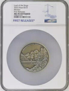 2023 ニウエ ロード オブ ザ リング 中つ国モルドール 3 オンス シルバー コイン NGC 70 FR｜WORLD RESOURCE【KING店】