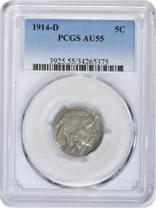 1914-D バッファロー ニッケル AU55 PCGS｜WORLD RESOURCE【KING店】 179,850円