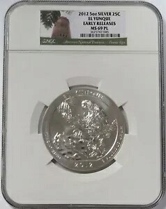 2012 シルバー 5 オンス エル ユンケ PR 国立公園 ATB コイン NGC MS 69 PL 初期リリース