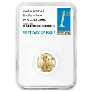 2023-W プルーフ $5 アメリカン ゴールド イーグル 1/10 オンス NGC PF70UC FDI ファースト ラベル｜WORLD RESOURCE【KING店】