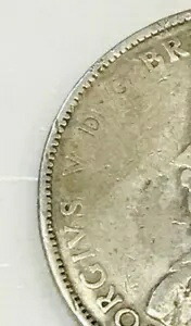 オーストラリア 1932 年産 最も希少なフロリン「エラー オイル充填ダイ」、パール 6 個、非常に希少｜WORLD RESOURCE【KING店】